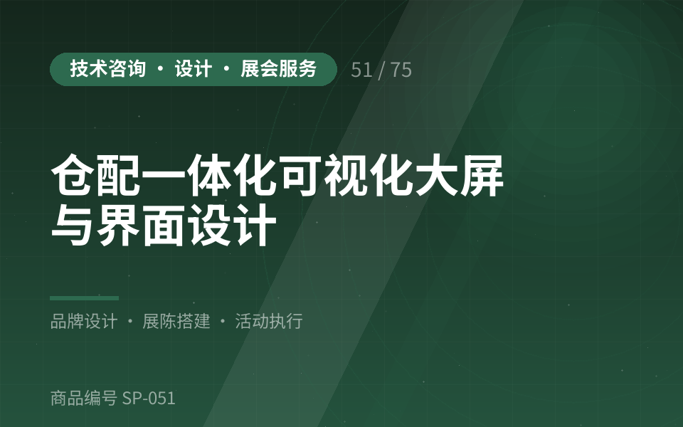 仓配一体化可视化大屏与界面设计